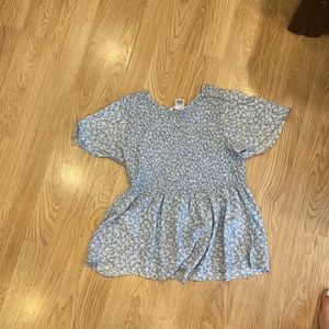 Blue floral S Tshirt